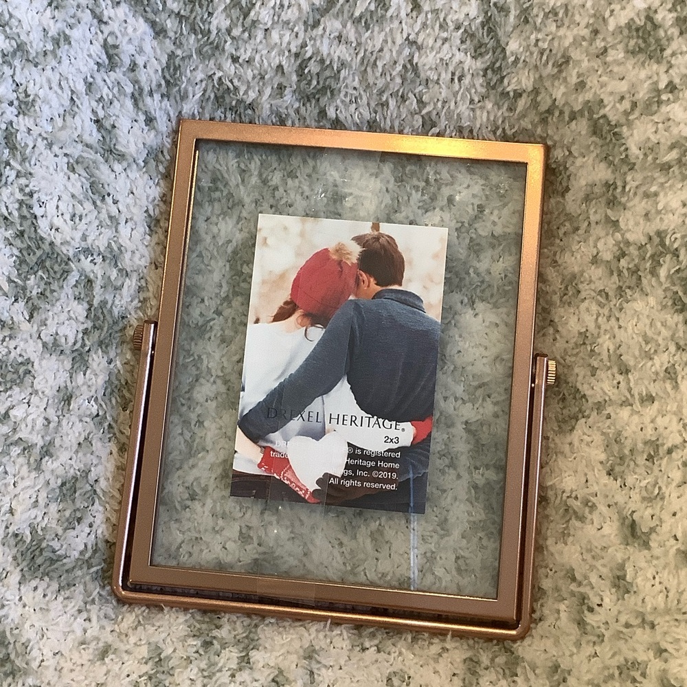 Drexel Heritage Copper-Tone Glass Picture Frame NWT 2x3” - Picture 12 of 12